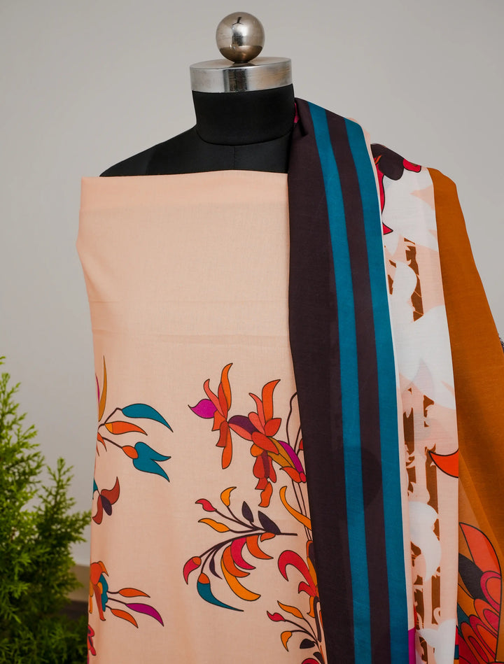 Beidge Abstract 3 Pcs Kurta Set