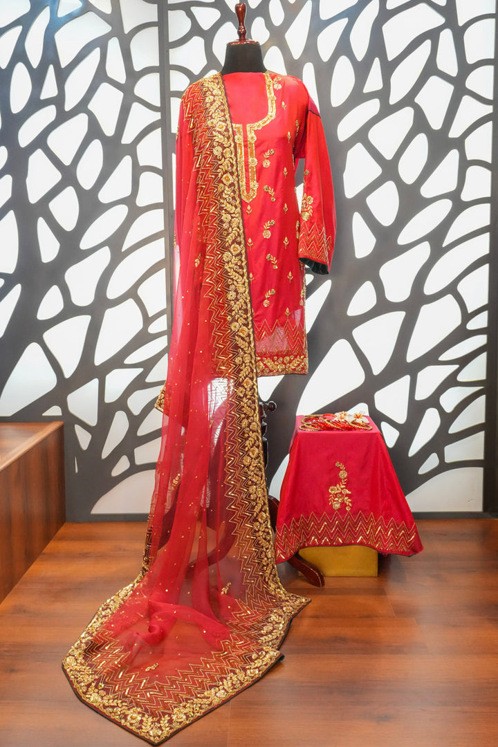 Yamini Zardozi three-Piece suit set