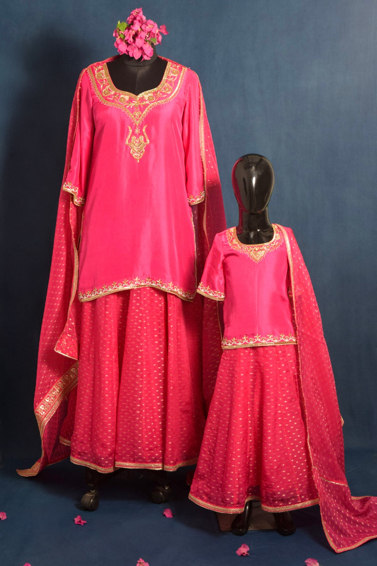 Zeenat Bespoke Mother-Daughter Lehenga Set