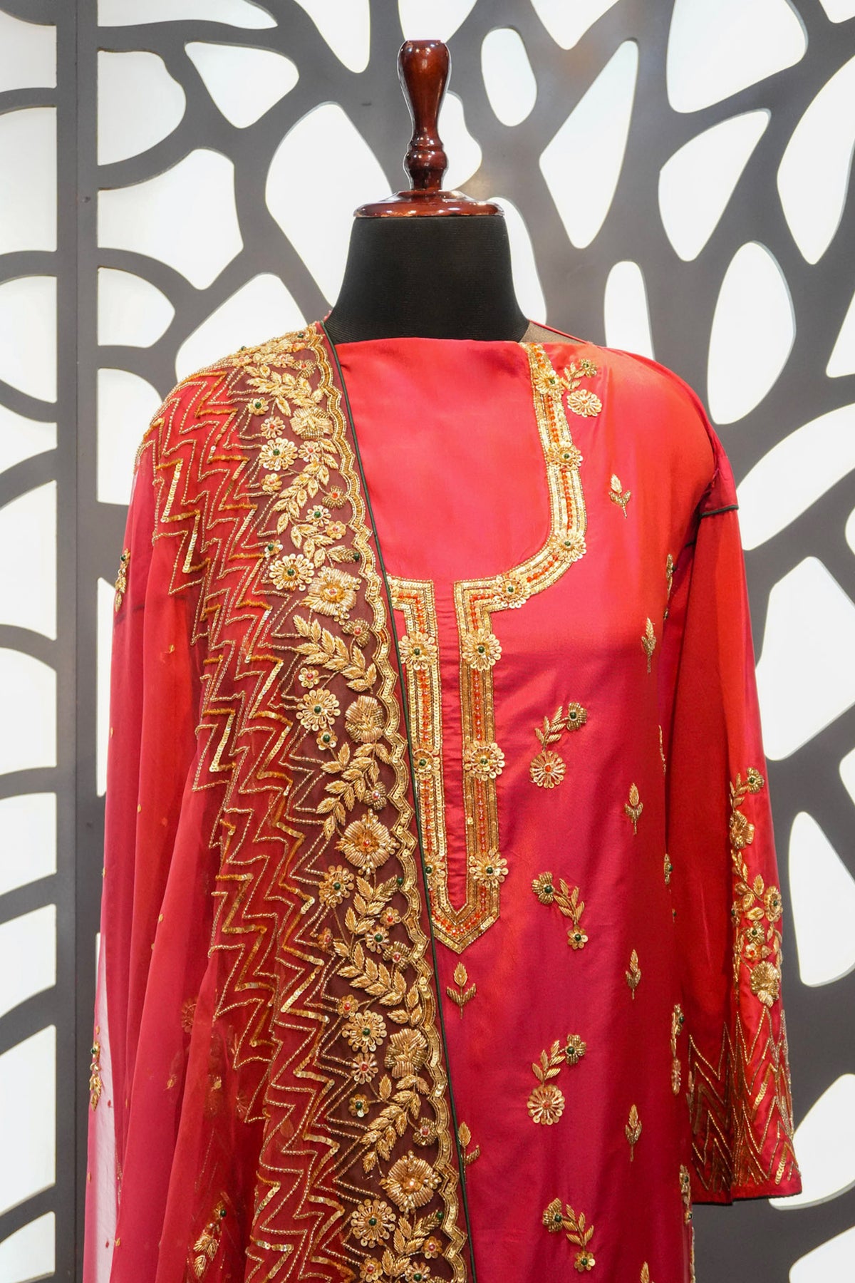 Yamini Zardozi three-Piece suit set