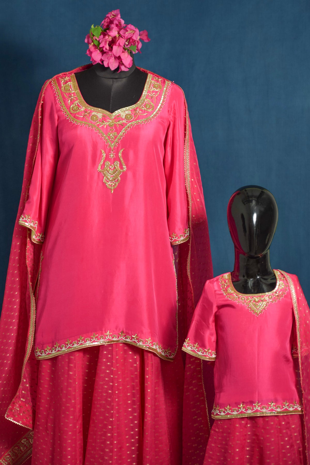Zeenat Bespoke Mother-Daughter Lehenga Set