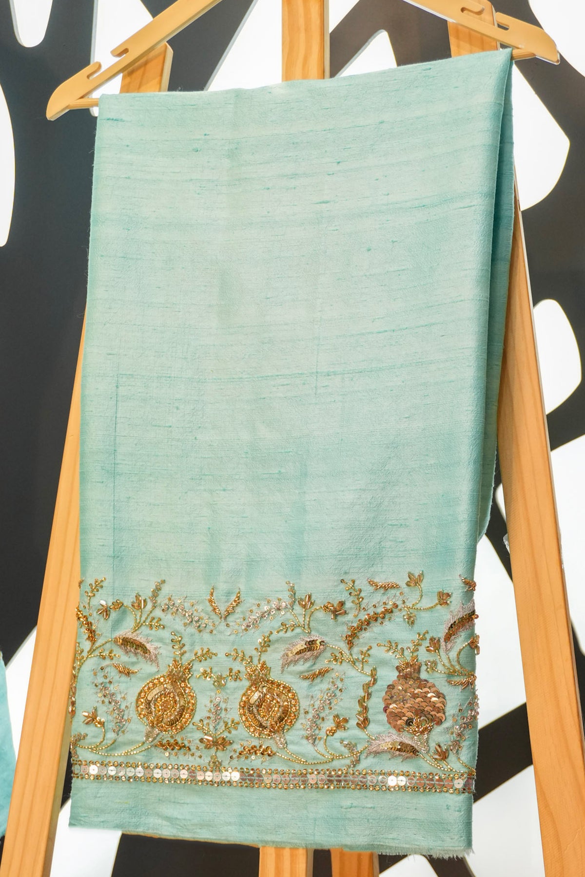 Pallavi Unstitched Three-Piece Set