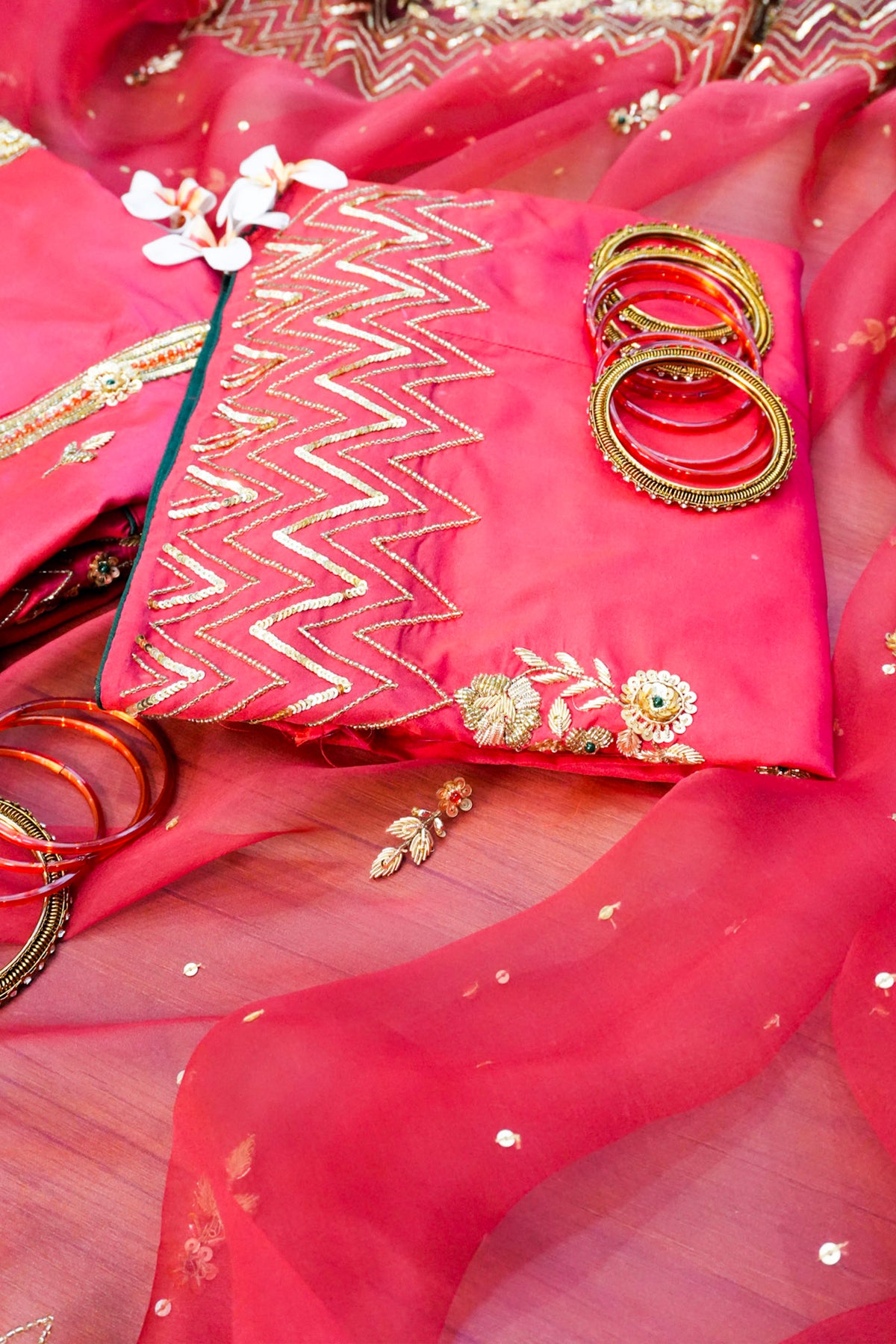Yamini Zardozi three-Piece suit set