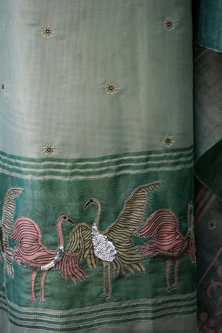 Flamingo Pair three-piece suit set