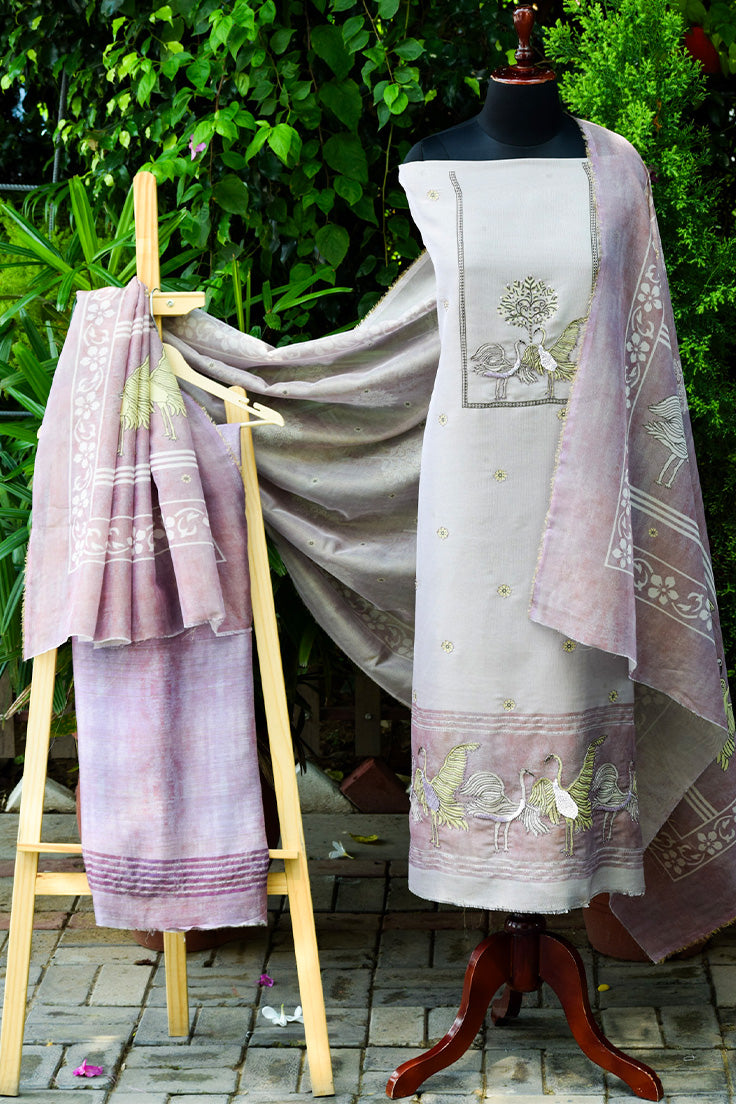 Flamingo Pair three-piece suit set