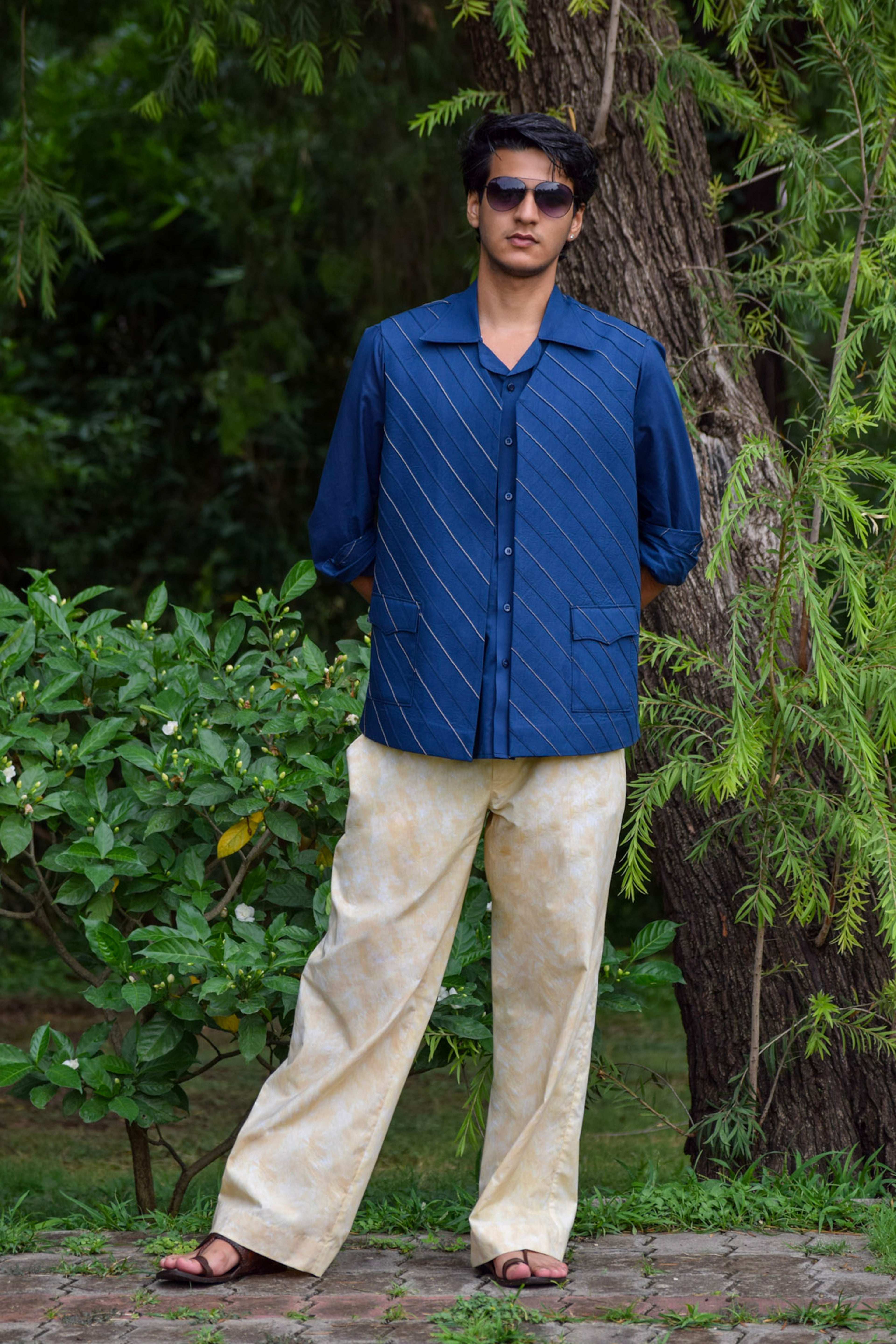 Meghvarna three-piece Cotton Set