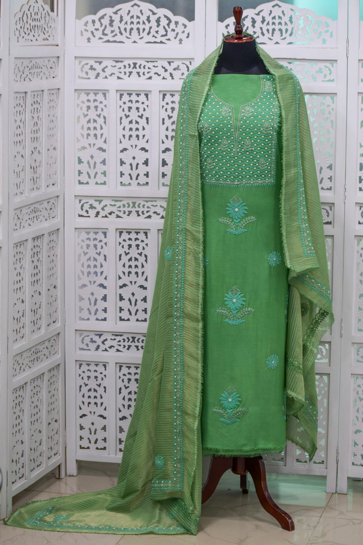 Sanjh Embroidered Suit Set