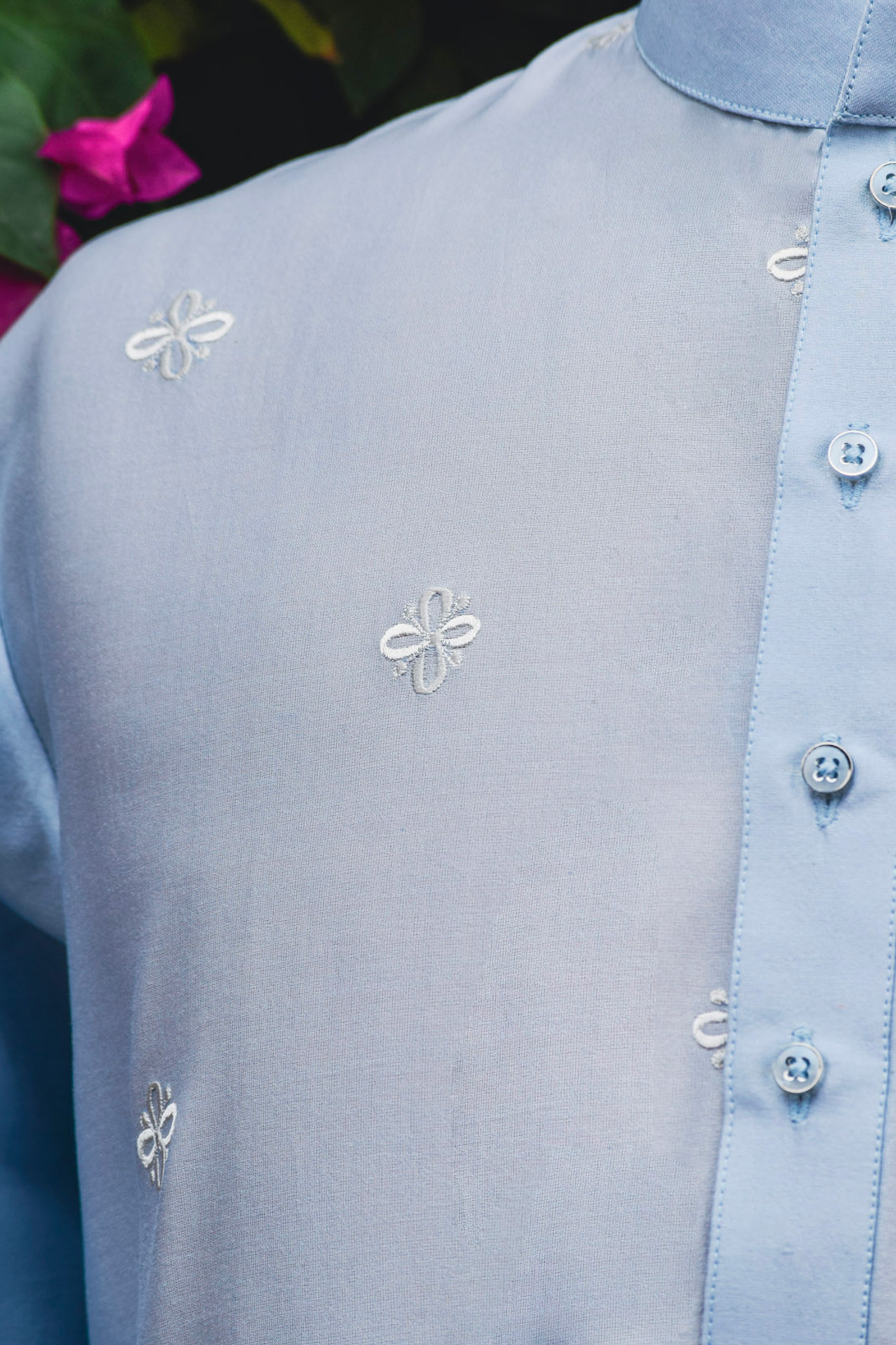 Ice Blue Kurta with Salwar