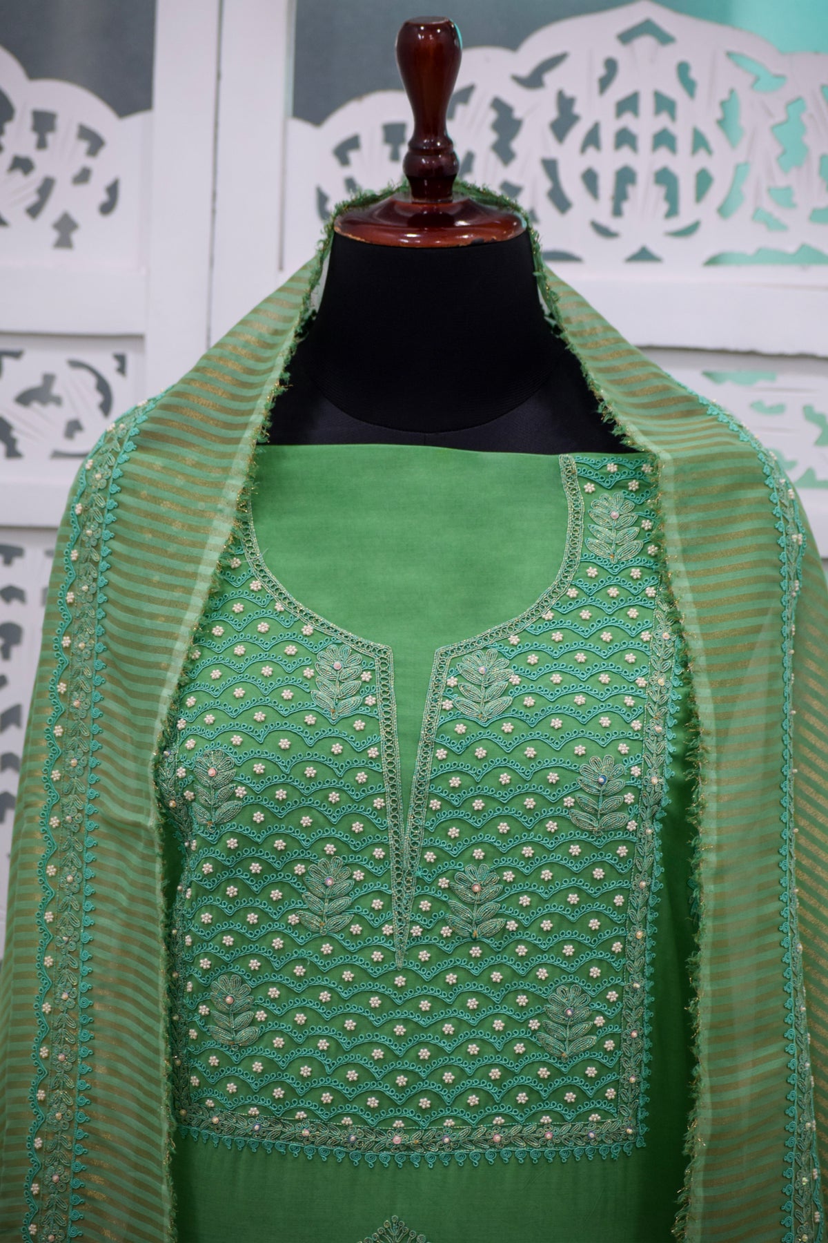 Sanjh Embroidered Suit Set