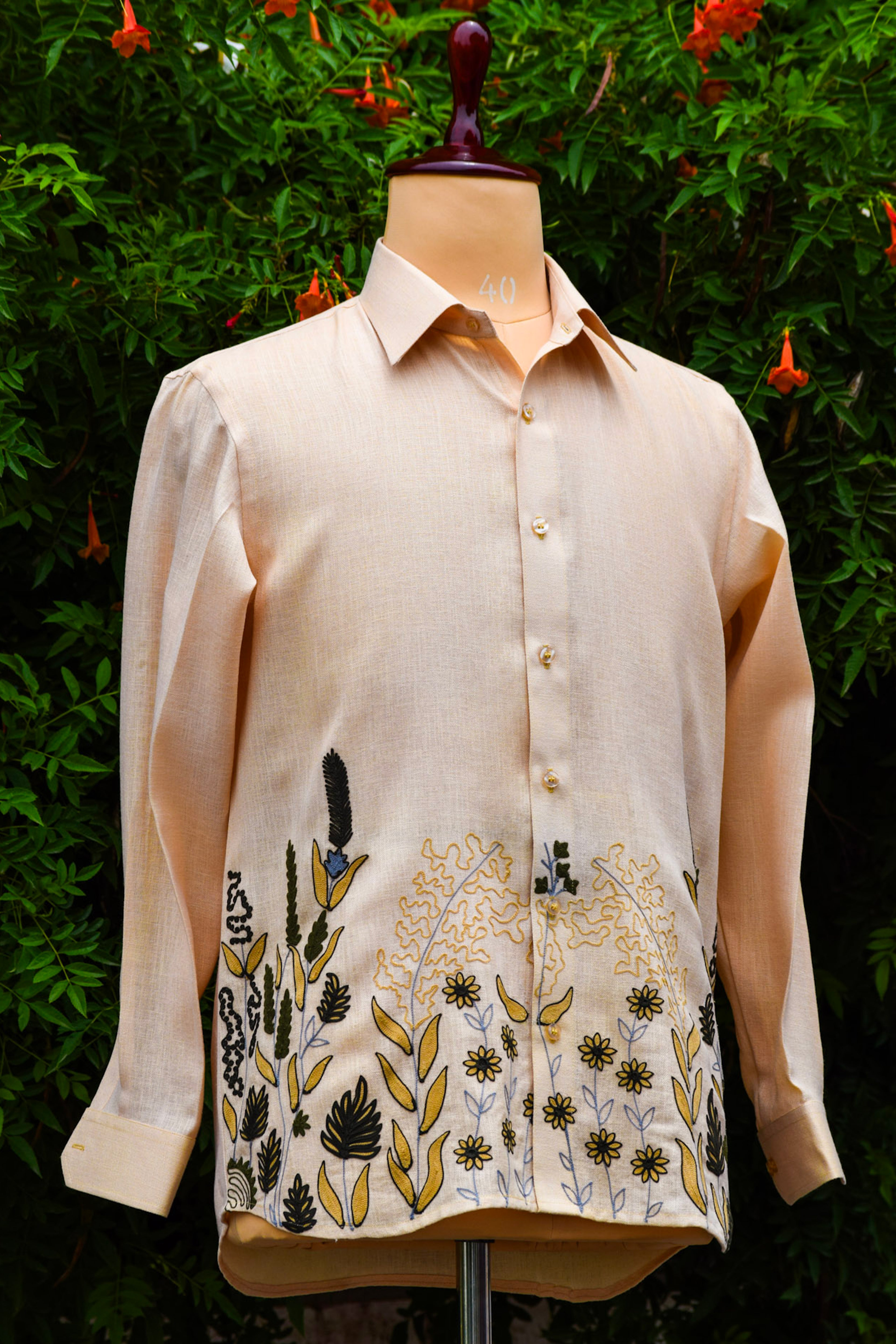 Beige Linen Shirt