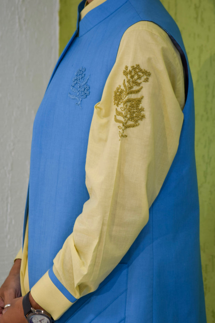Kurta with Nehru Jacket and Trousers