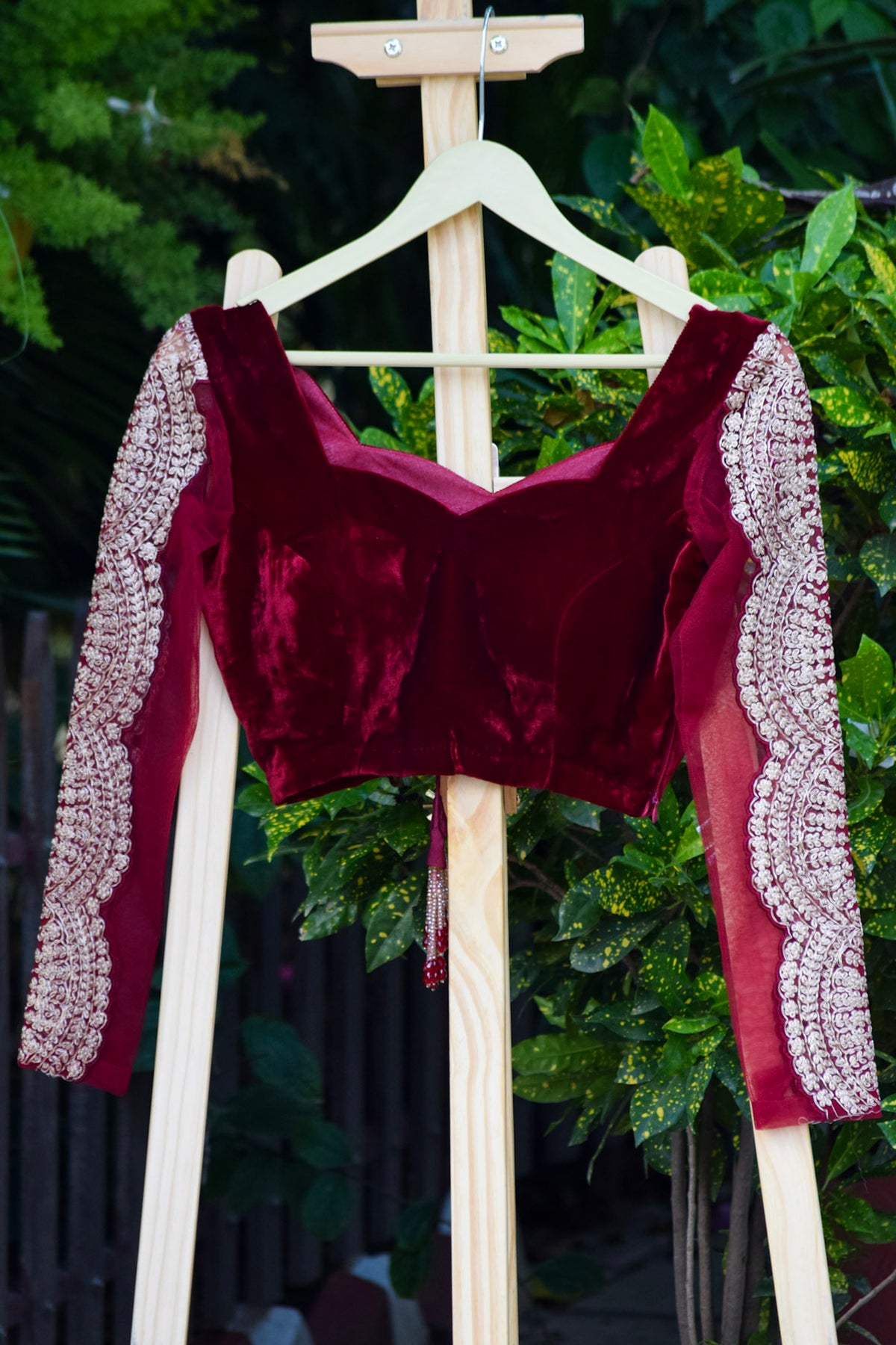 Ambari deep maroon saree