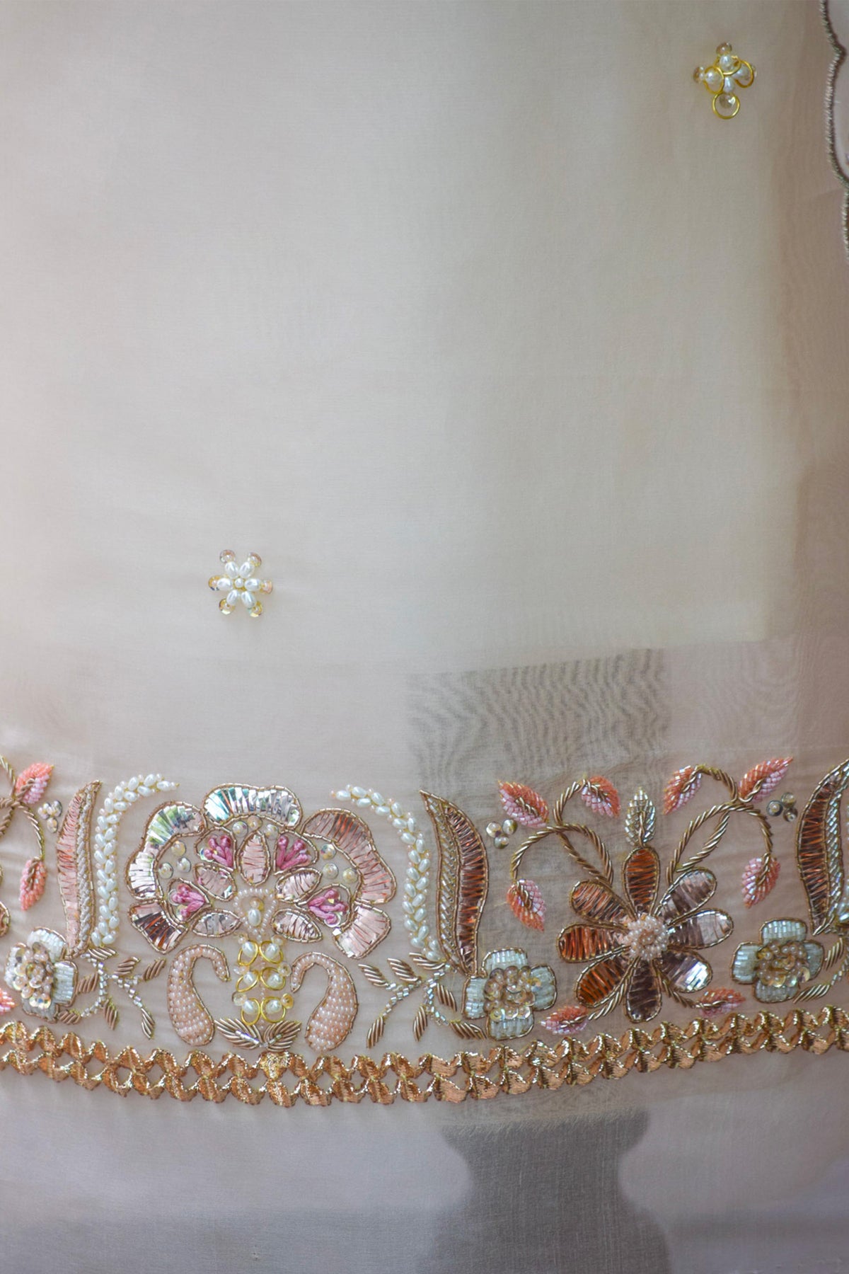 Pastel Elegance Silk Organza Suit Set