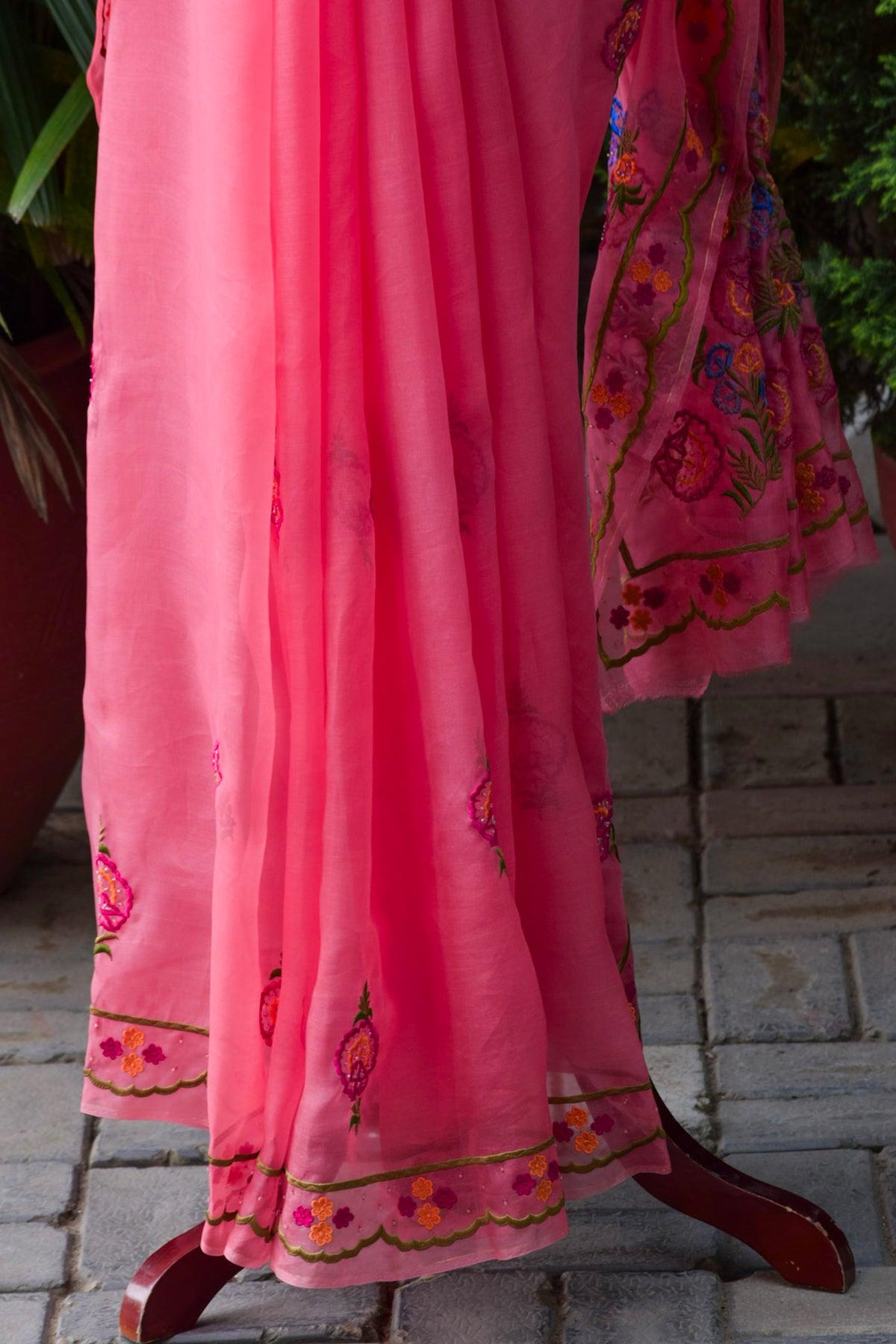 Komal — Coral Edit Organza Saree