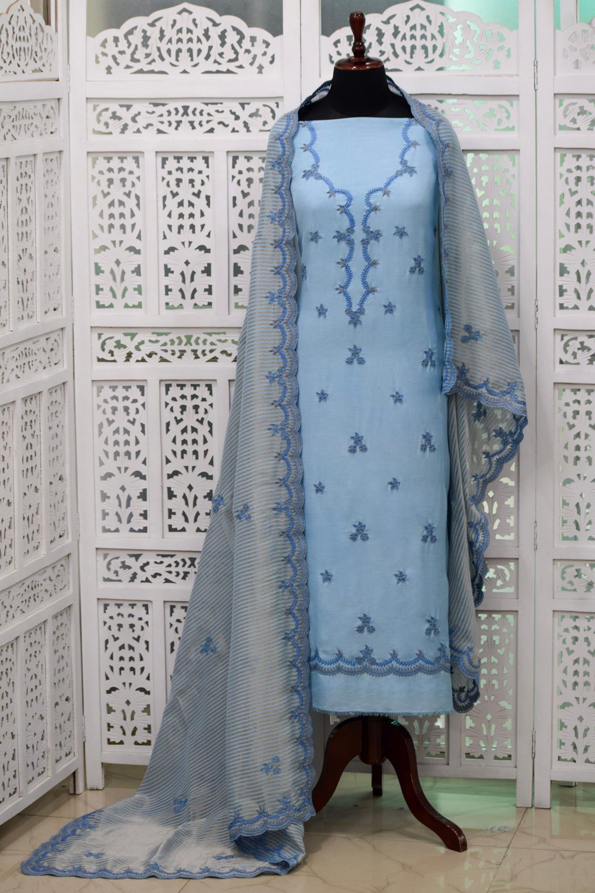Sanjh Embroidered Suit Set