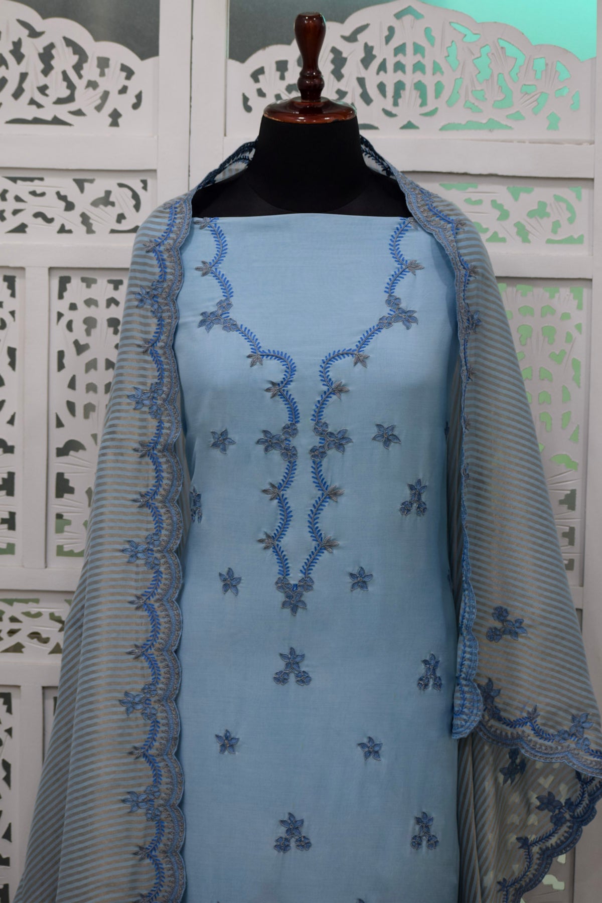 Sanjh Embroidered Suit Set