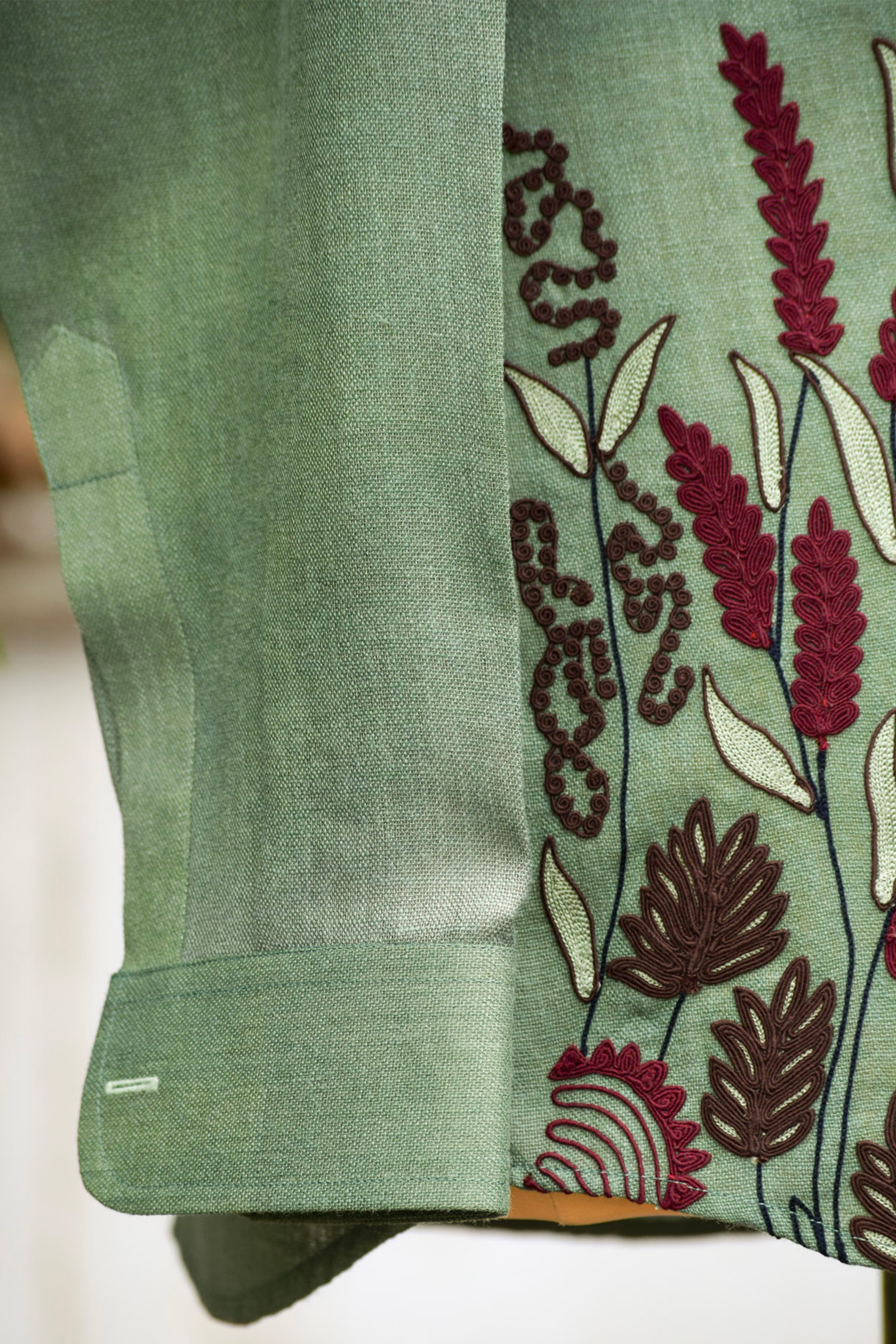 Olive Linen Shirt