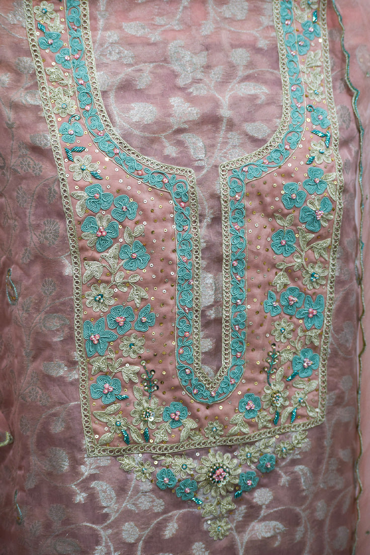 Banarasi Tissue three-piece Suit Set
