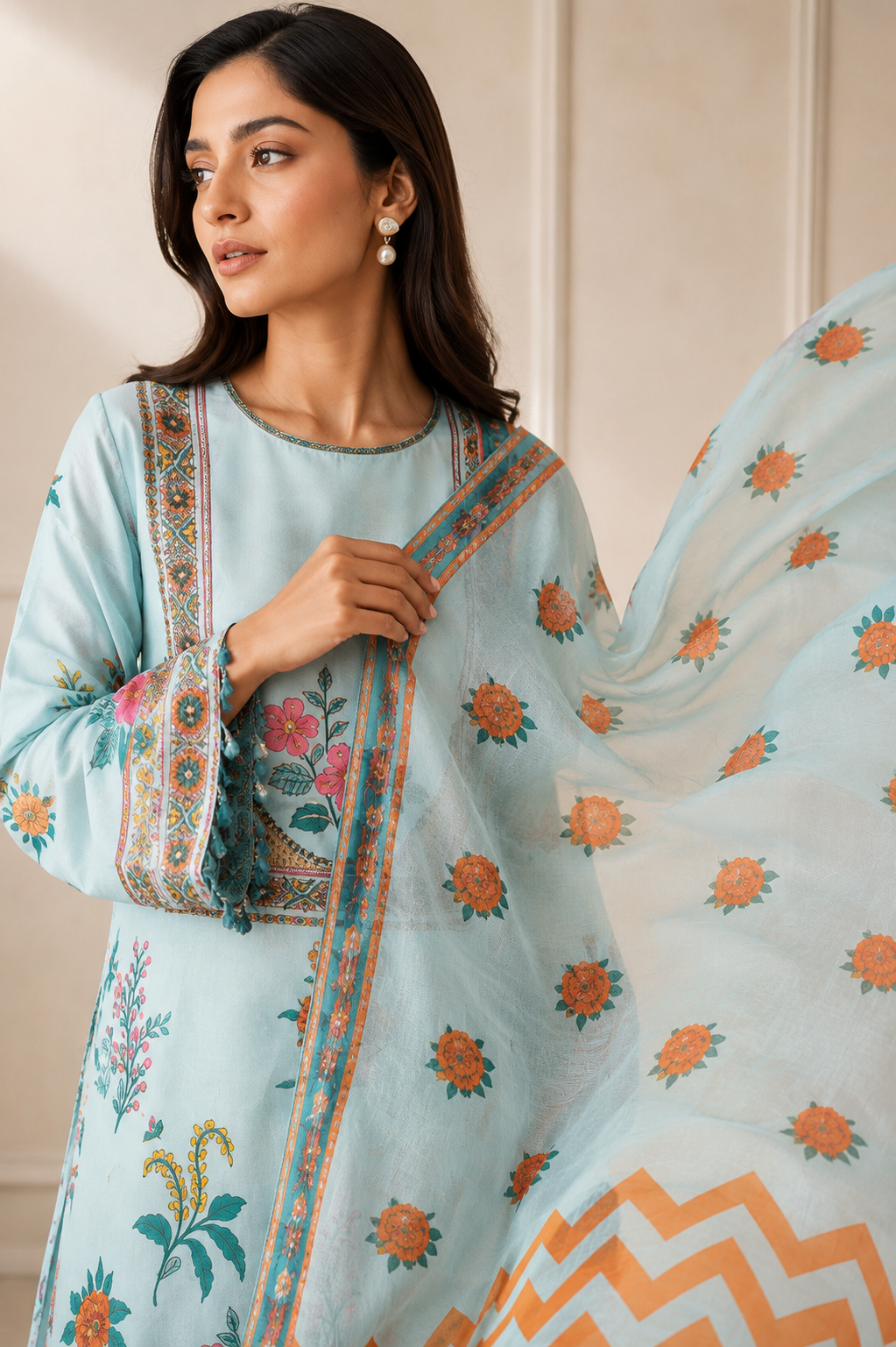 Bahaar three-piece Suit Set