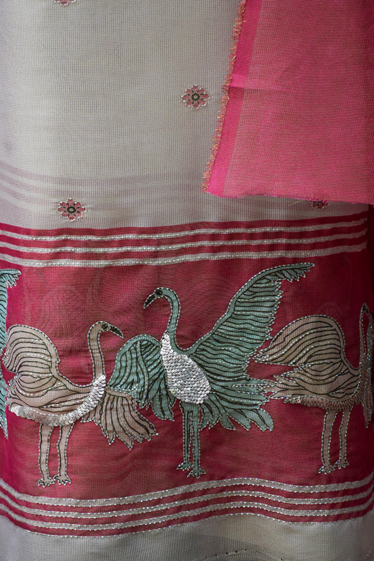 Flamingo Pair three-piece suit set