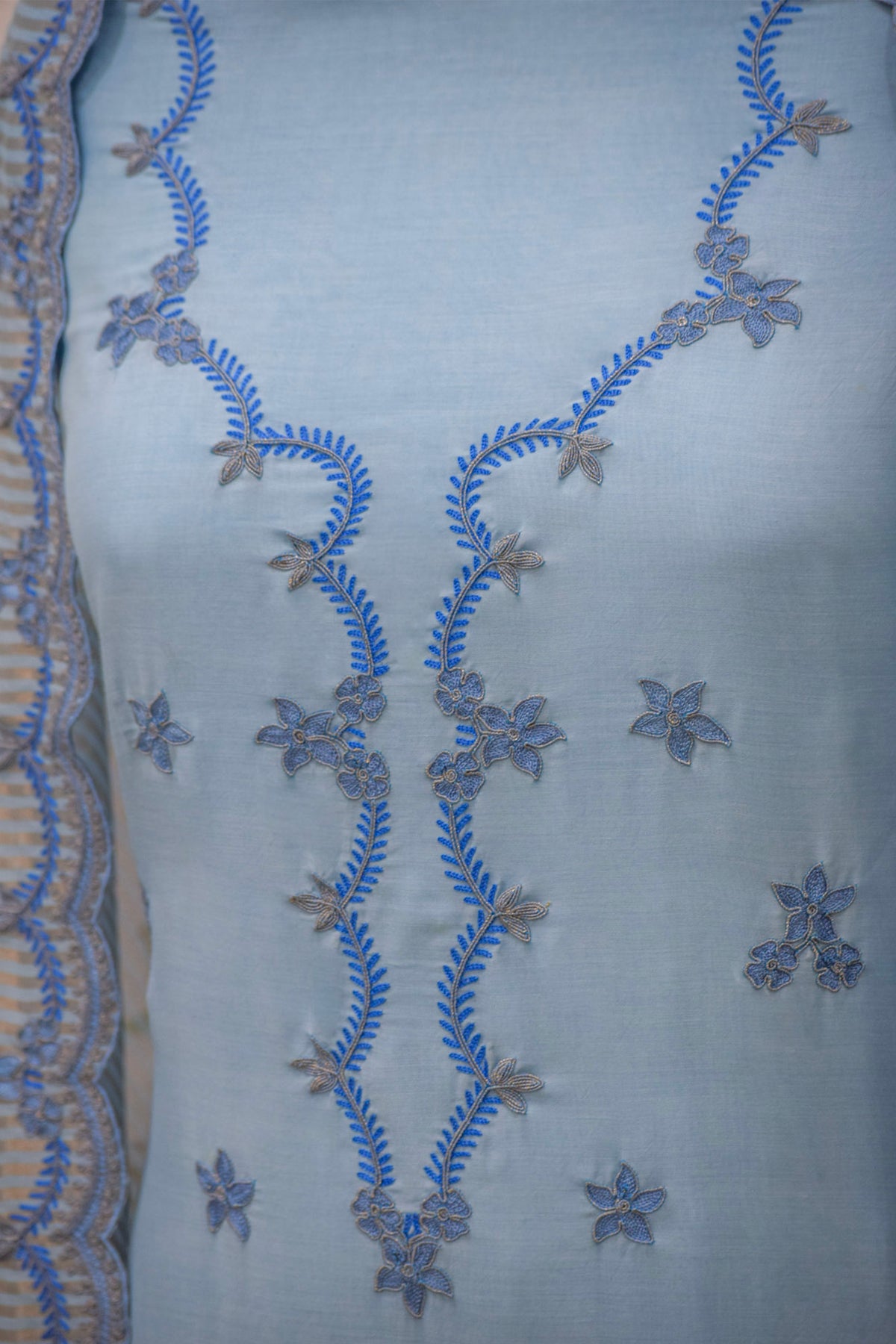 Sanjh Embroidered Suit Set