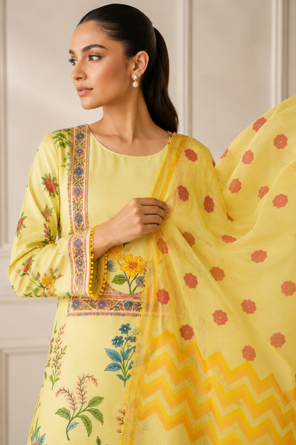 Bahaar three-piece Suit Set