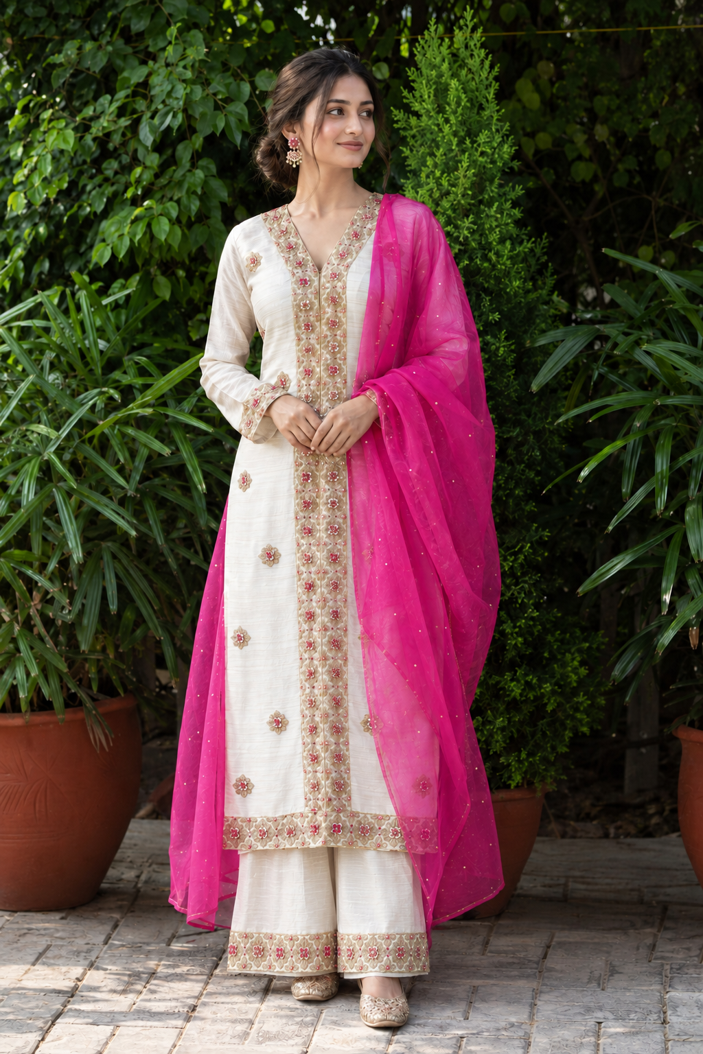 Gulzar three-piece suit set