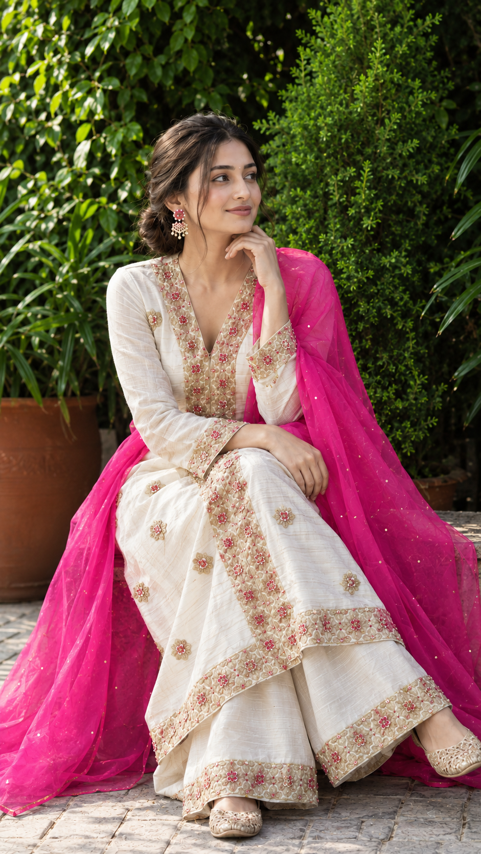 Gulzar three-piece suit set