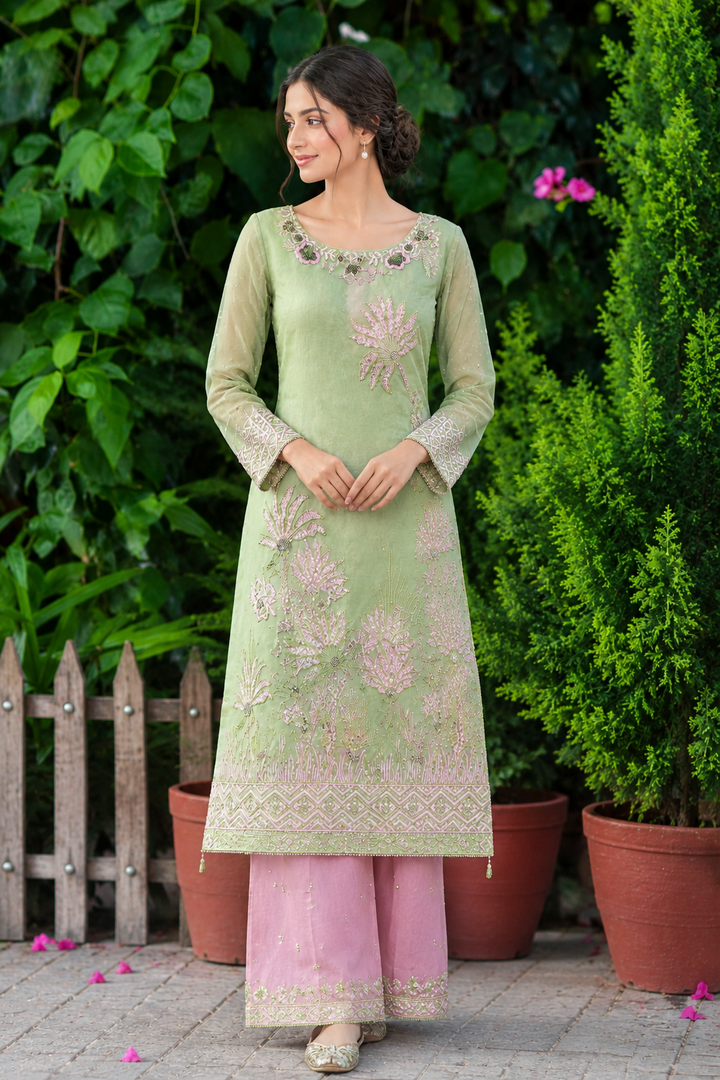 Malhaar Organza Co-Ord Set