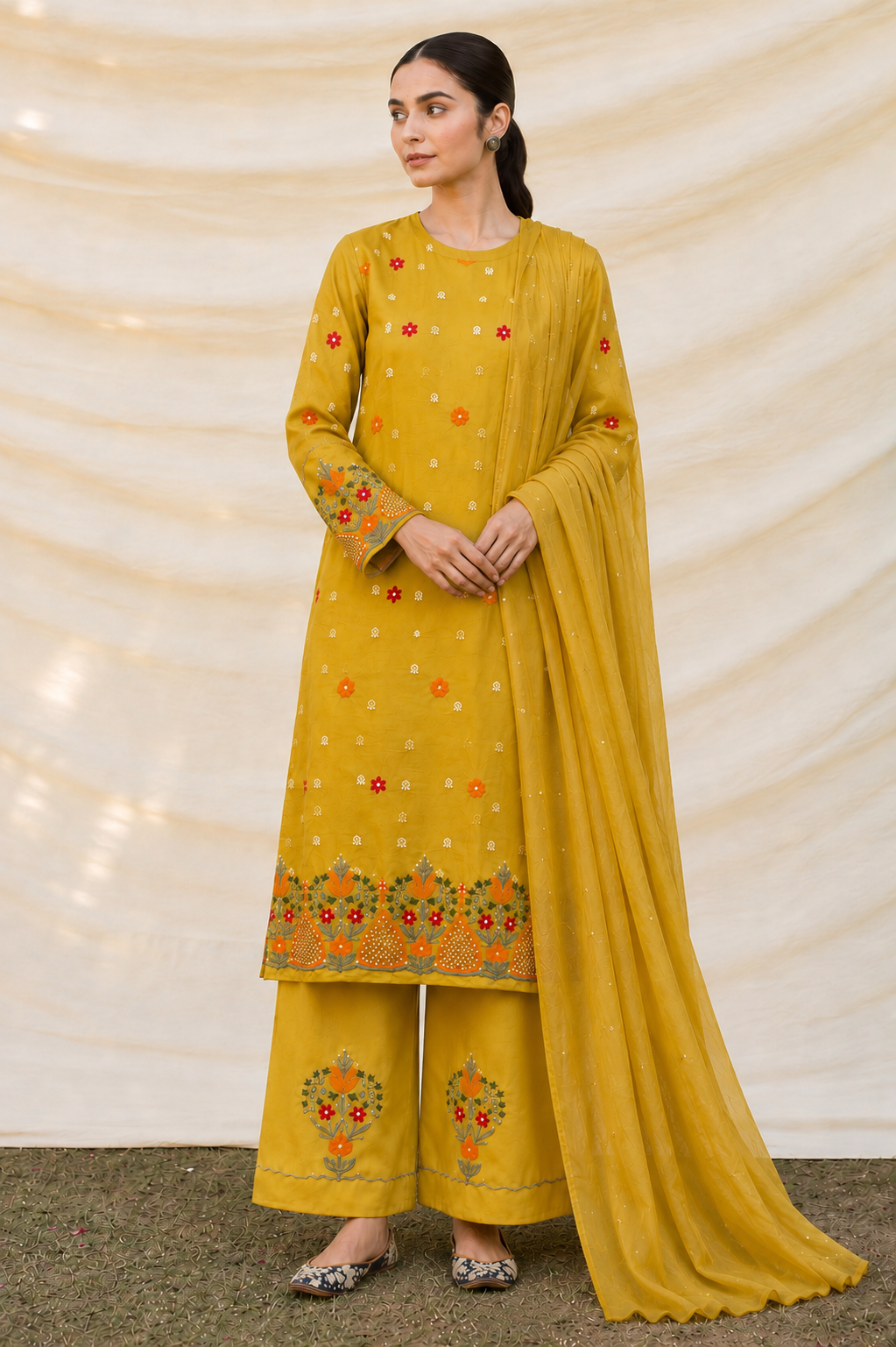 Anaya three piece suit set