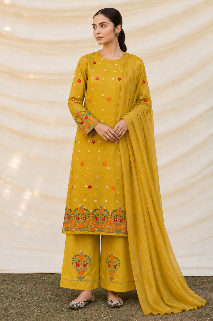 Anaya three piece suit set