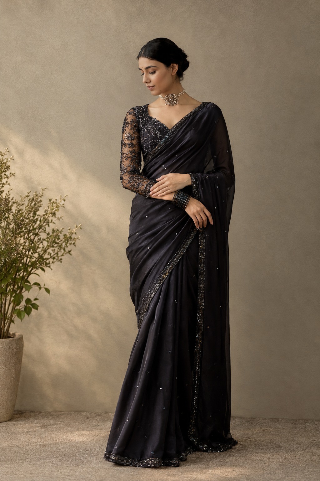 Nishaa Chinon Saree