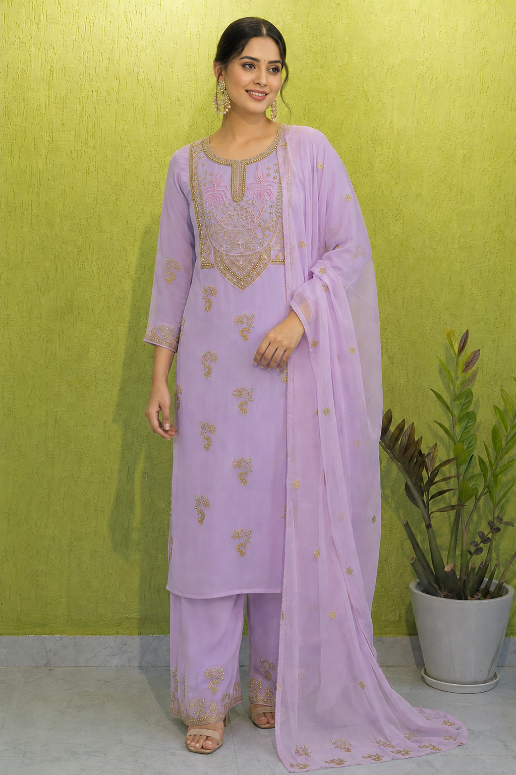 Paakhi Lilac Suit Set