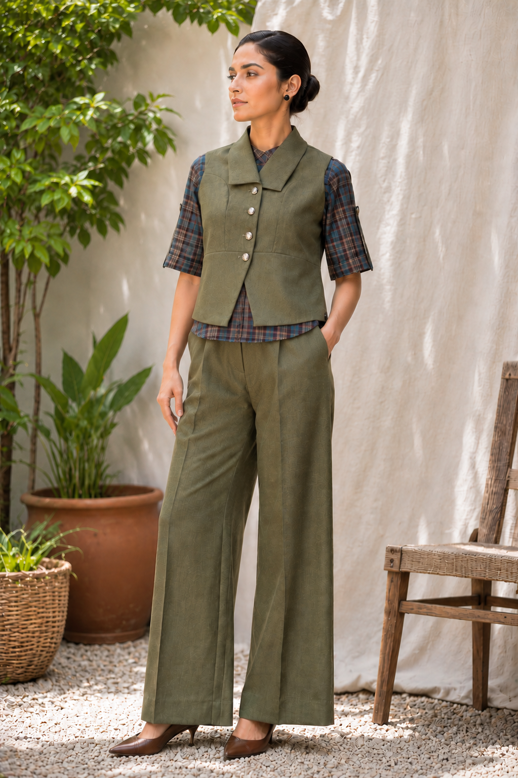 Olive Three-Piece Ensemble