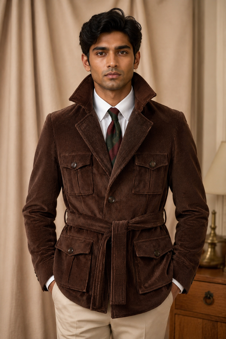 Brown Corduroy Bush Coat