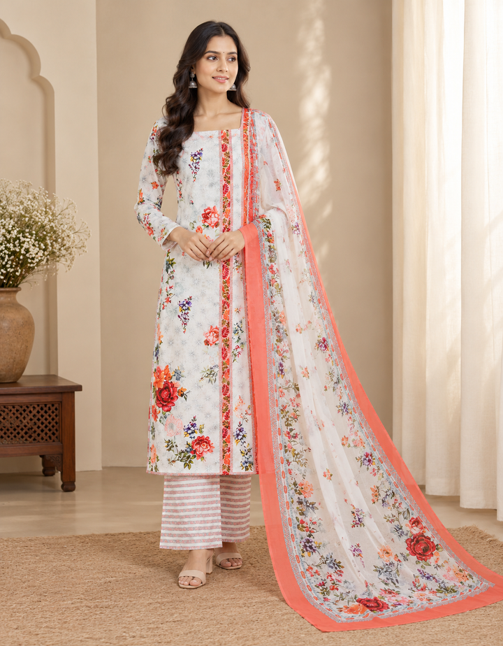 Costal FLower 3 Pcs Suit Set
