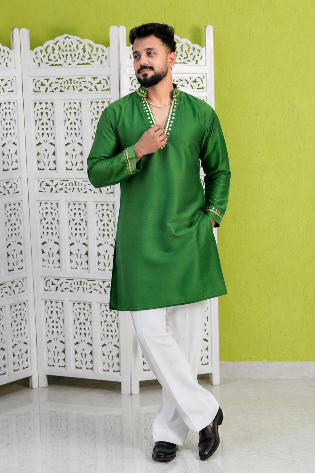 Ombré Emarld Kurta set