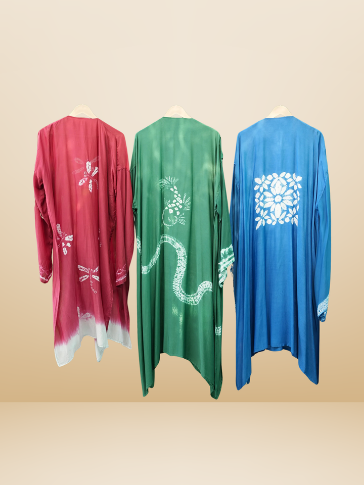 Handcrafted Shibori Muslin Kurti & Bottom Set