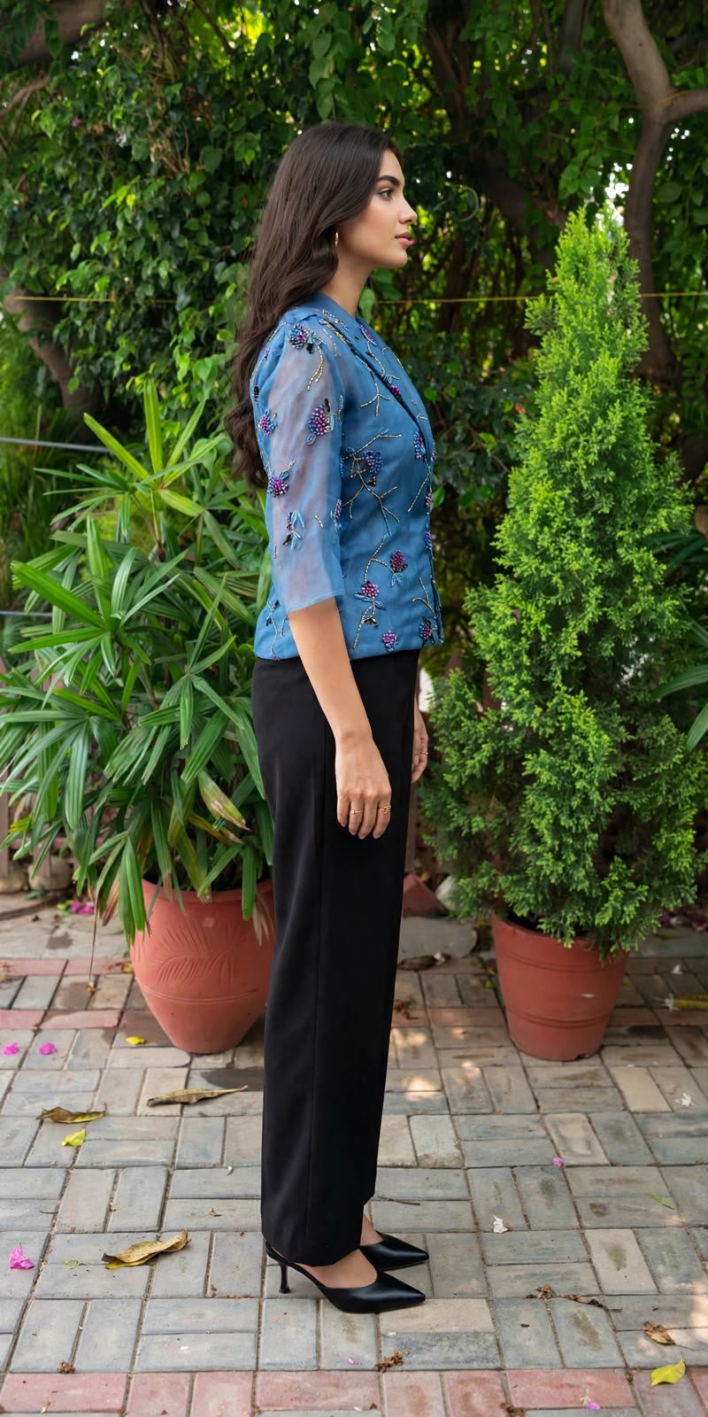 Bela Silk Organza Jacket