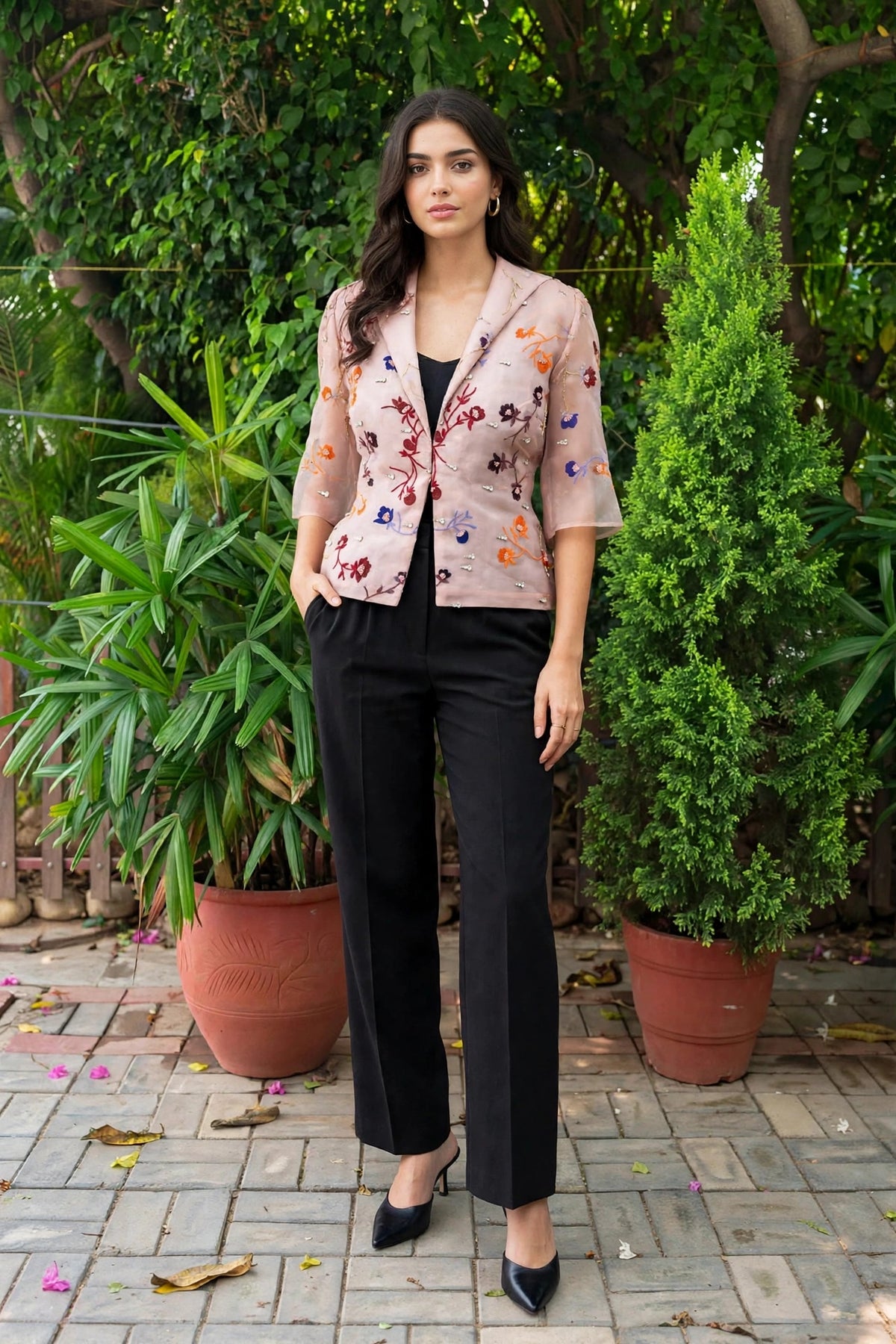 Bela Silk Organza Jacket