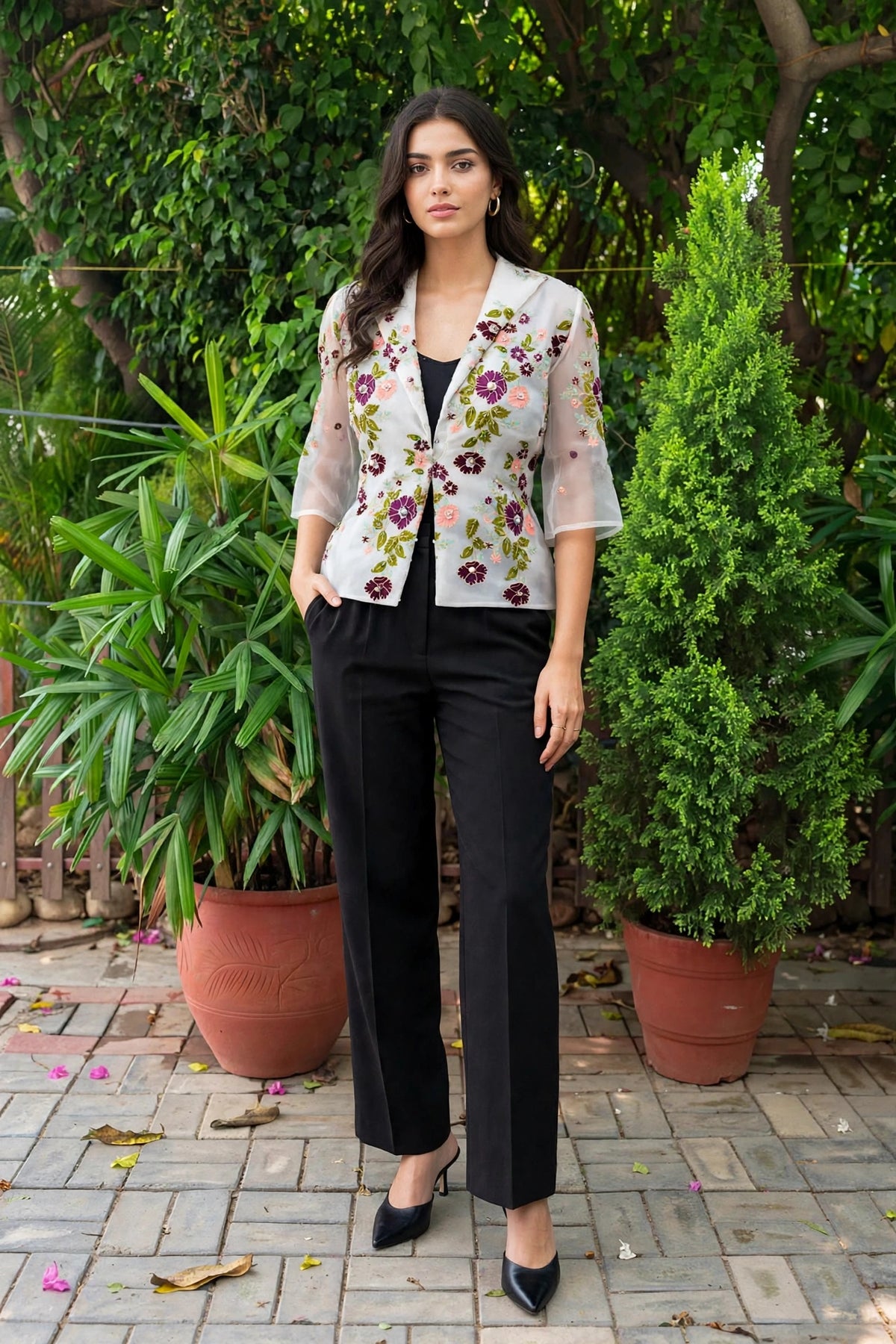 Bela Silk Organza Jacket