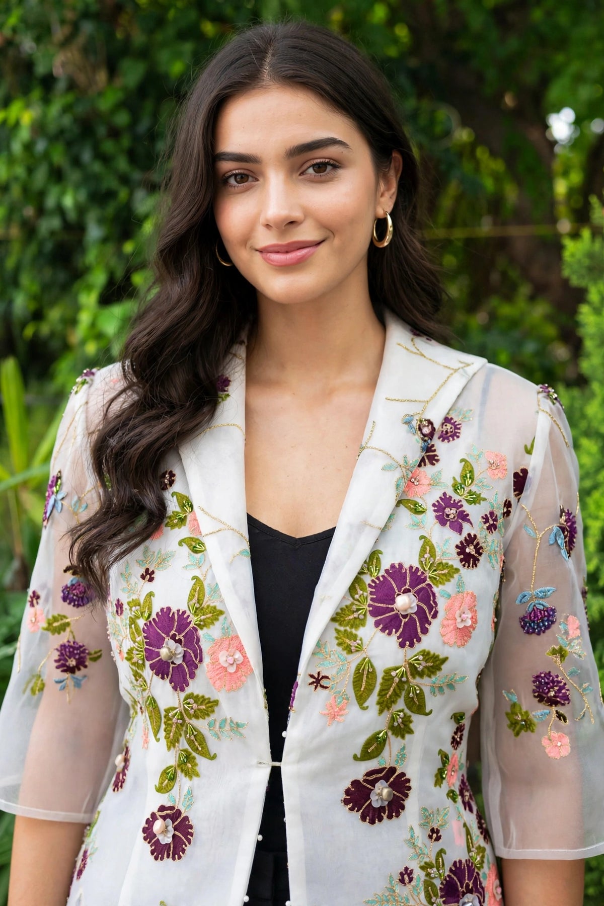 Bela Silk Organza Jacket
