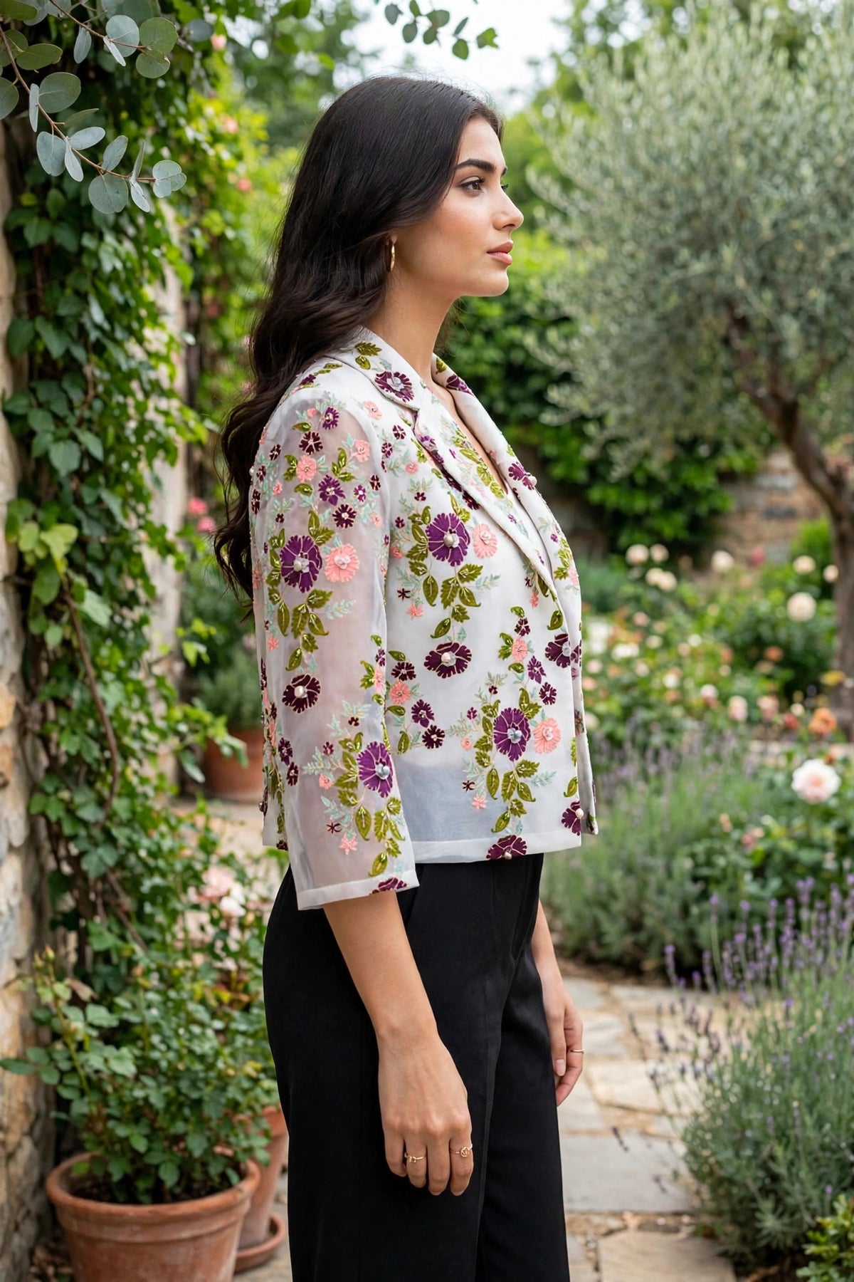 Bela Silk Organza Jacket
