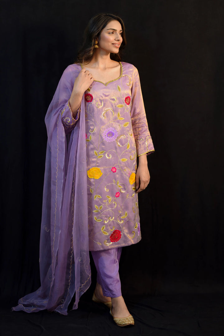 Phulwari three piece suit set